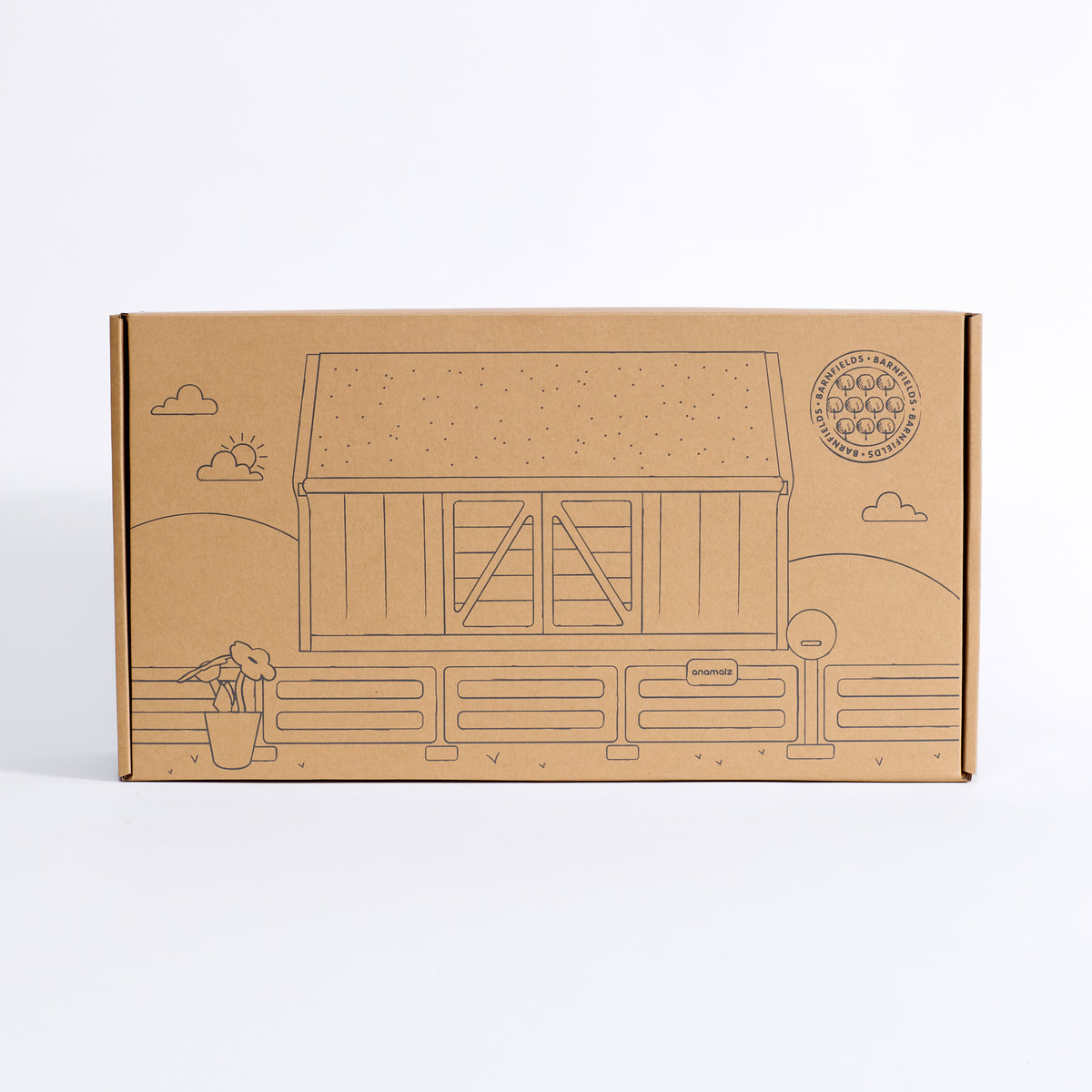 Barnyard Bungalow packaging, front view