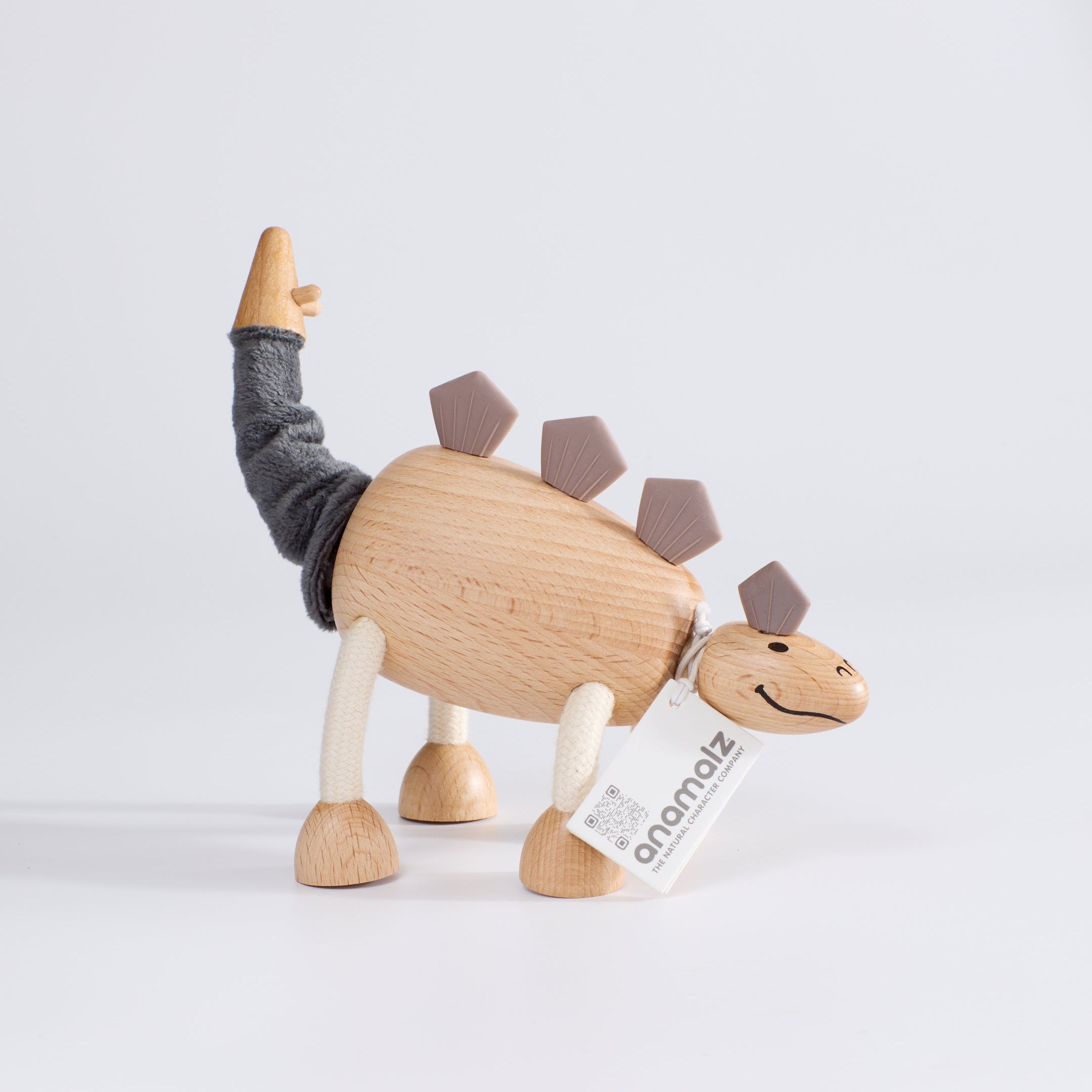 natural wooden dinosaur toys