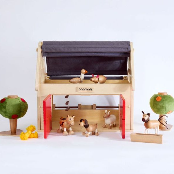 farm animal toys with toy farm house