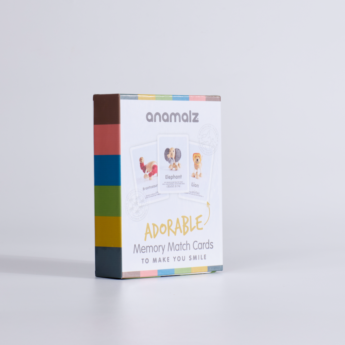 Box of anamalz adorable memory match cards on a white background