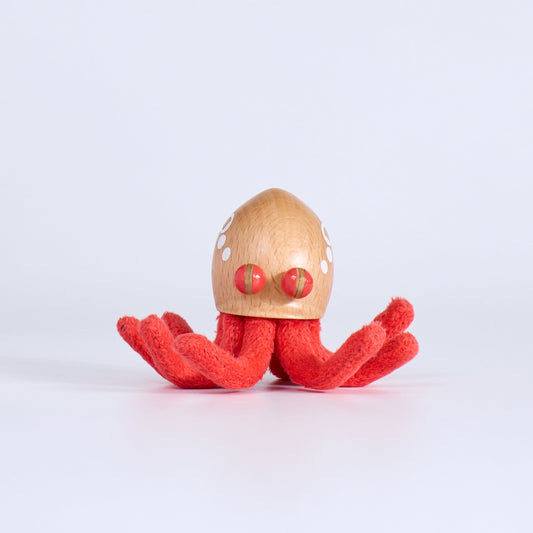 wood plush octopus